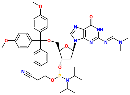 (image for) MC082106 5'-O-DMT-N2-DMF-2'-deoxyguanosine 3'-CE phosphoramidite